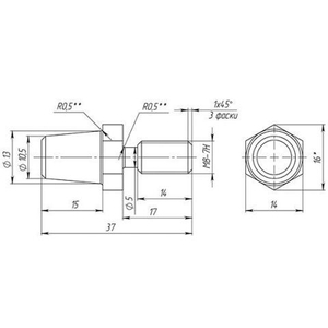 Противосъем FUARO M8x16/37 /39075/