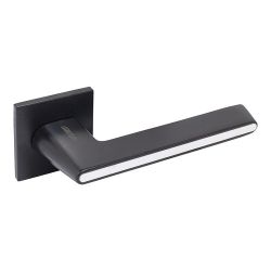 Ручка раздельная АЛЛЮР АРТ АДЕЛЬ BL/W мат.черный/белый