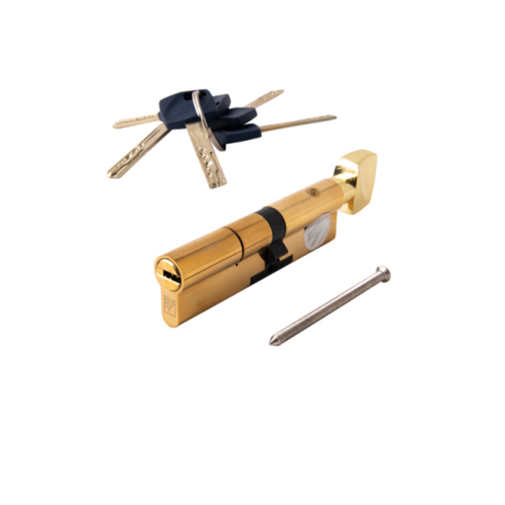 Цилиндровый механизм с вертушкой APECS Premier XR-110 (50C/60)-C15 G золото