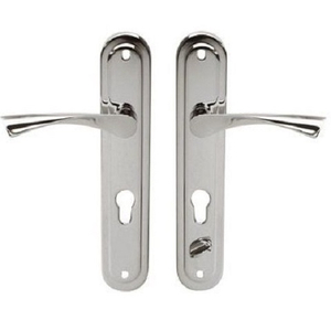 Ручка на планке LEKSA HP-823 L CP хром (для замка Т-0523-С)