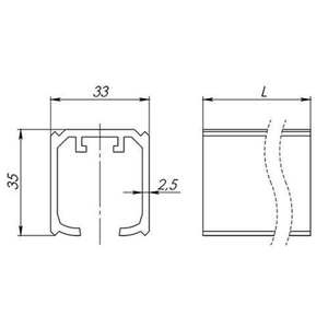 Верхняя направляющая ARMADILLO Comfort-PRO 80/2,3/2000 track (2 м) /39603/