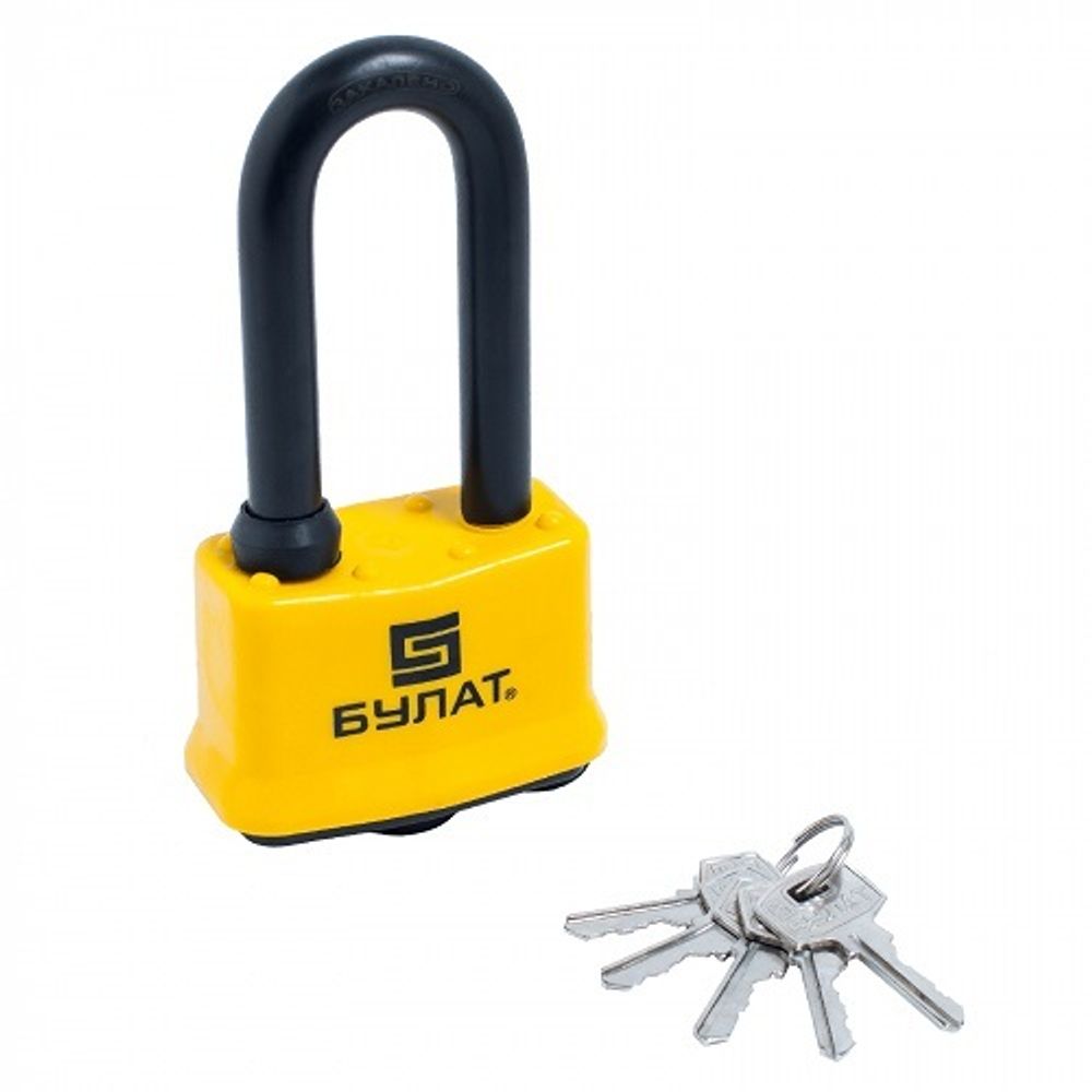 Замок навесной БУЛАТ ВС 0365-01 всепогодный 5кл. d13mm
