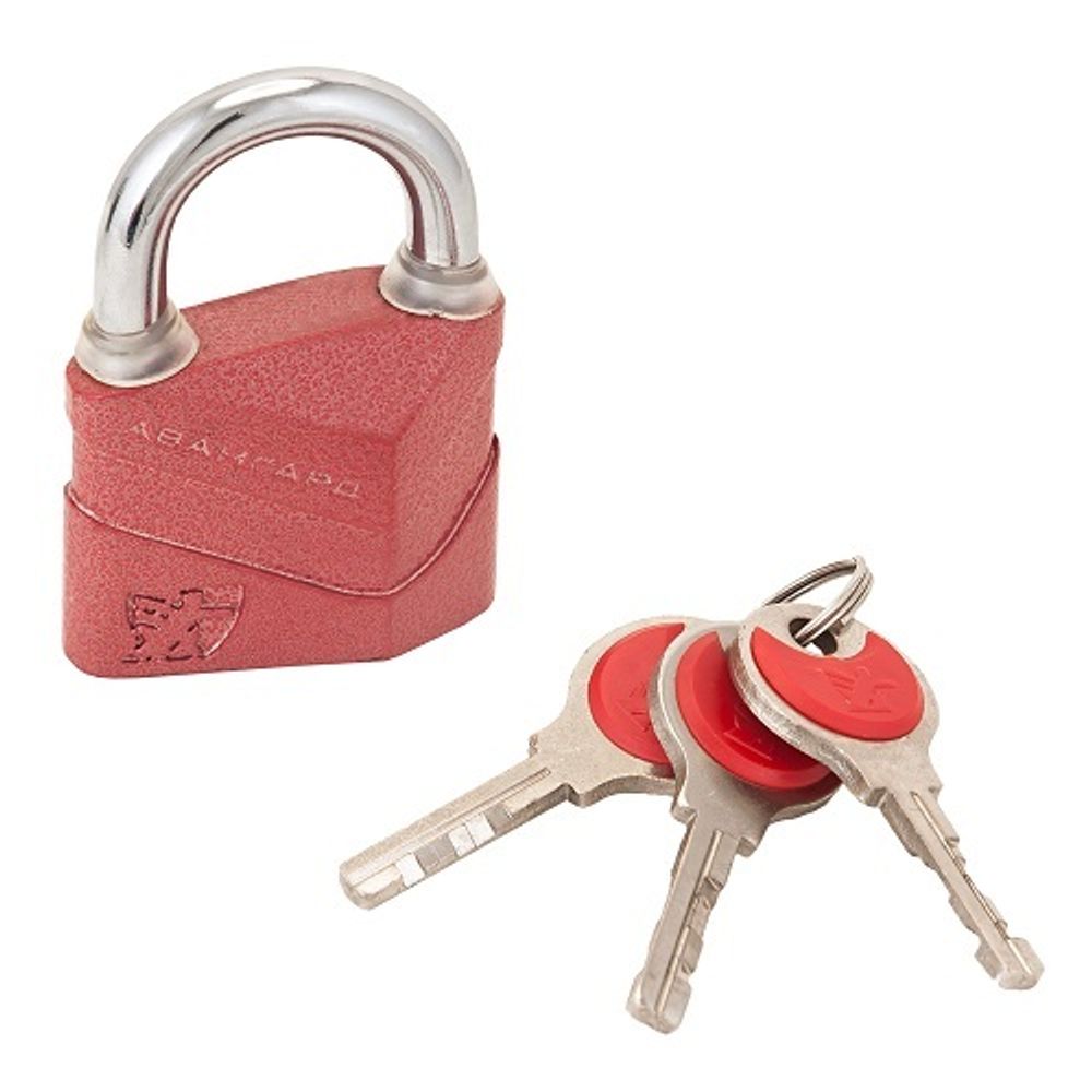 Замок навесной АВАНГАРД ВС2Д-50 ДИСКО красный