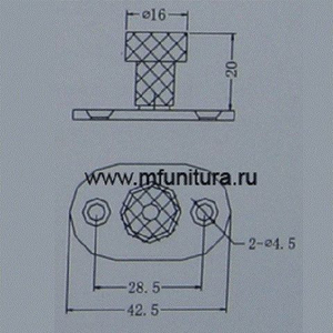 Нижний поводок E03 (J-03) 16мм