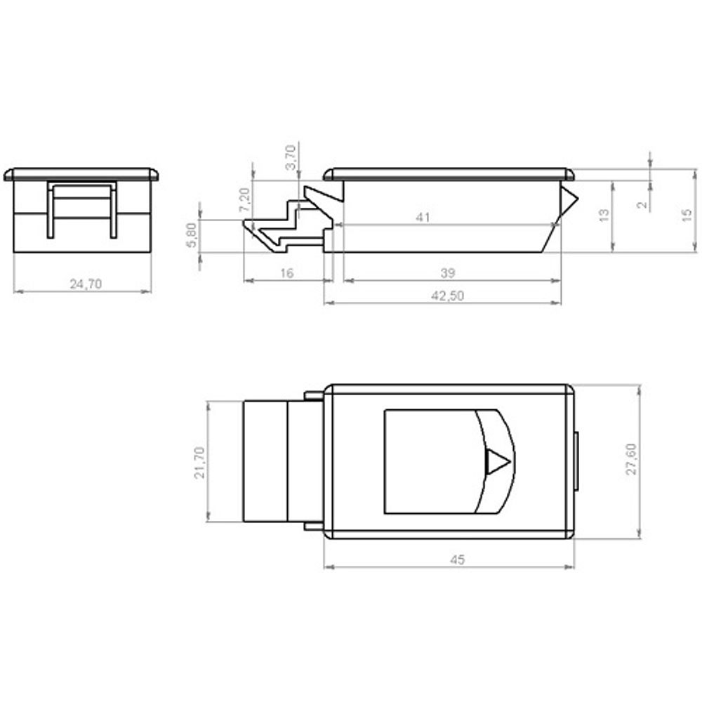 Ручка-защелка 735-2