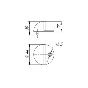 Упор дверной PUNTO DS PF-50 SN-3 мат.никель /43511/