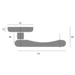 Дверная ручка на круглом основании Fratelli Cattini "GOCCIA" 7-CR полированный хром