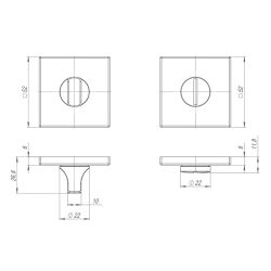 Ручка поворотная PUNTO BK6 ARC.Q52 ND ночная пустыня /64007/