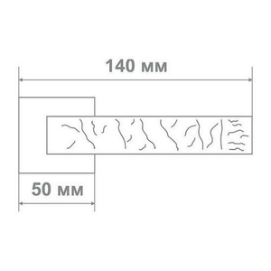 Ручка дверная Leo L3672-30 COFFEE кофе