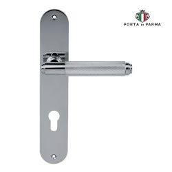 Ручка на планке PORTA DI PARMA Exa Zig CYL CP хром