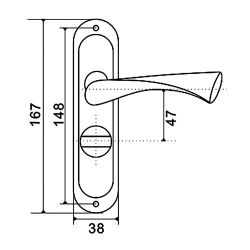 Ручки на планке MSM 405A AB бронза