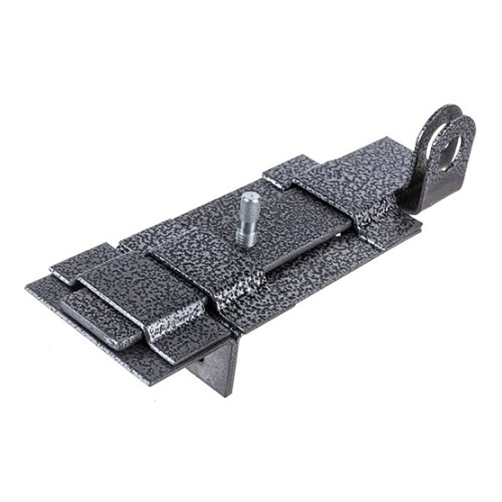 Засов накладной "Делга" (серый) с проушиной