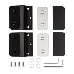 Петля для стеклянной двери ARMADILLO SPACE.GL.H01 BL (черный) /57917/ ( 2шт )