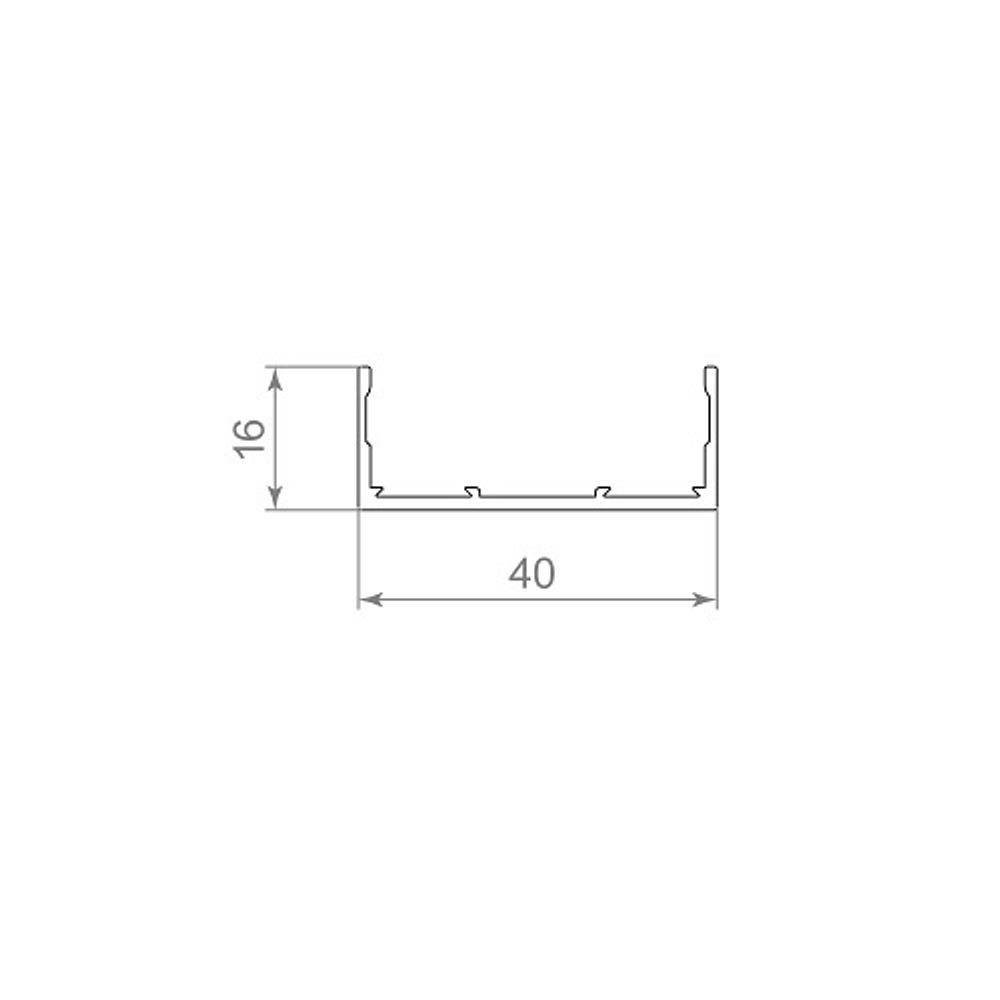Крышка вертикальная ARMADILLO SLD/SWD.Scope 40/16/3200 BL черный /58091/
