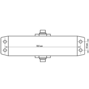 Доводчик дверной NOTEDO DC-120 silver серебро (100-140 кг)