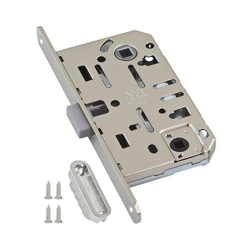 Замок межкомнатный AGB WC MEDIANA POLARIS B06102.50.34.567 (мат.хром) /25595/