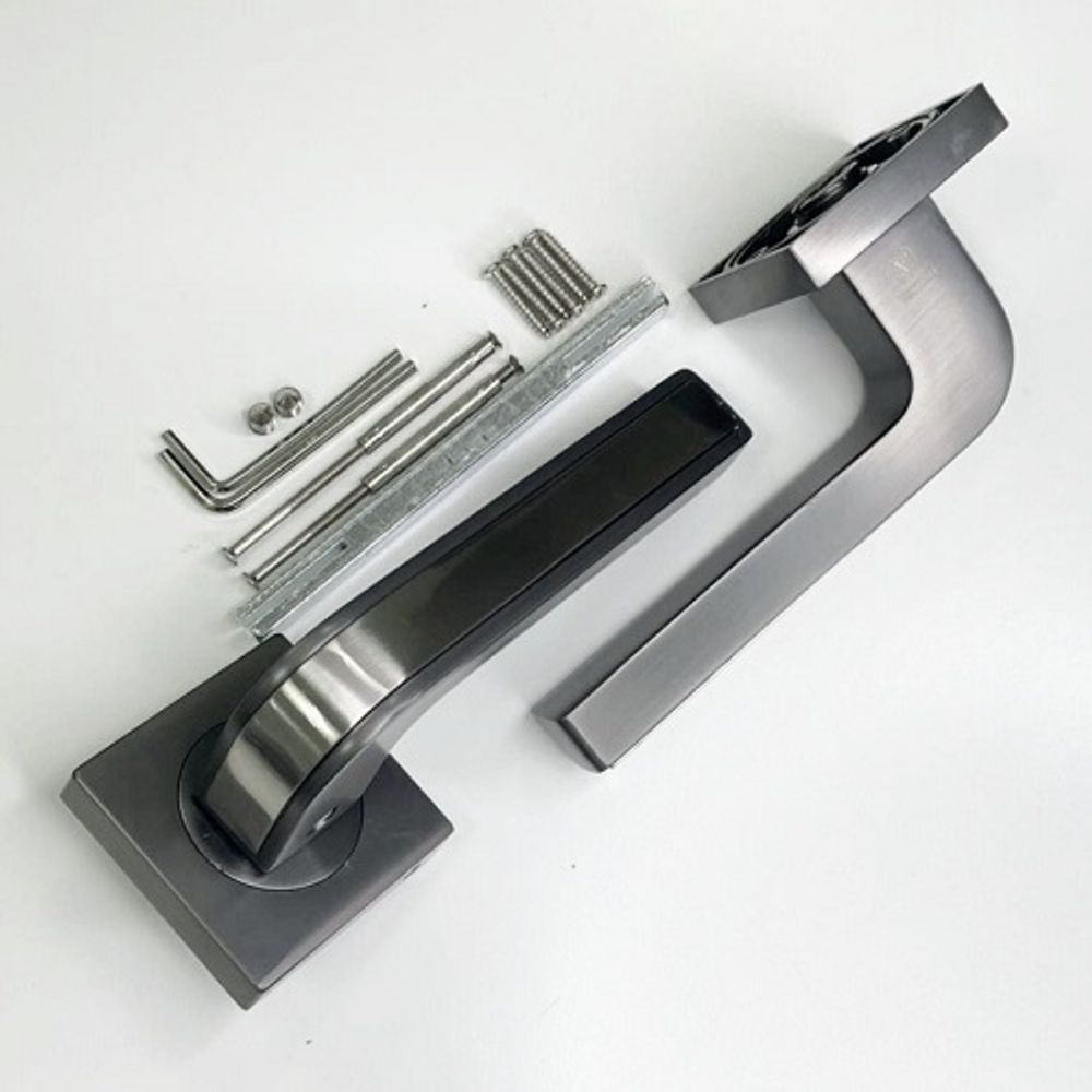 Ручка раздельная VETTORE R06.115 GR/SN графит/хром