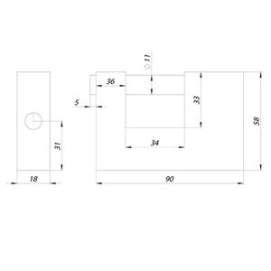 Замок навесной PUNTO PK-1690 3 кл. /57713/