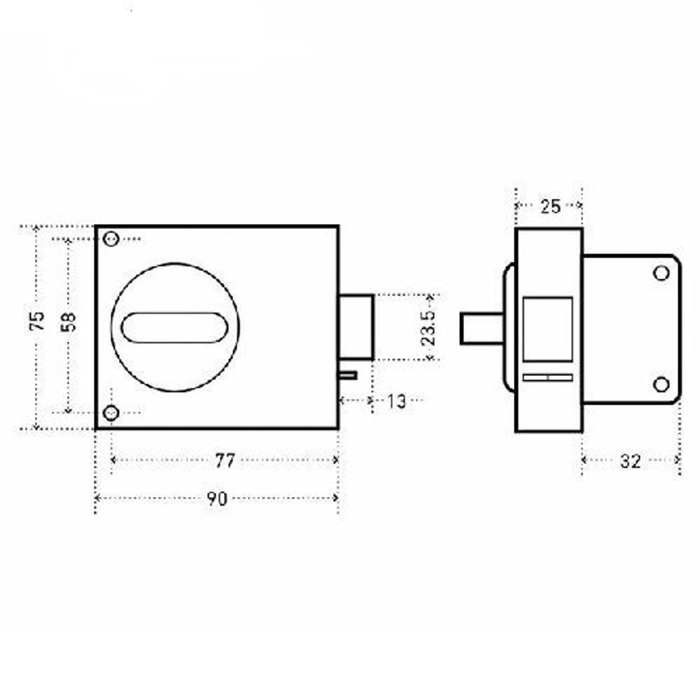 Замок накладной АЛЛЮР ЗН2А