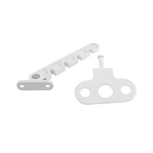 Ограничитель оконный СКОБИС (пластик) белый /39375/