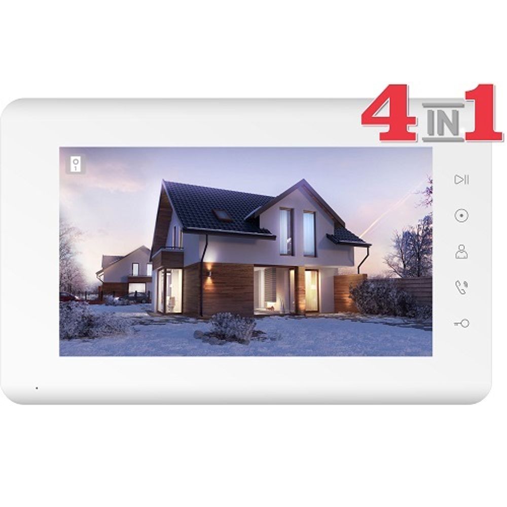 Монитор видеодомофона TANTOS Mia HD VZ (белый) адаптир., TFT LCD 7" экран