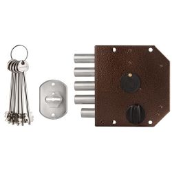 Замок накладной ГАРДИАН ЗВ 20.05 правый (5 кл. ЗК.503Н-02) ЗД без ответной планки. /123:247 /24919/