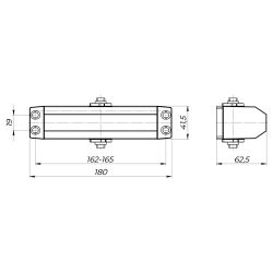 Доводчик дверной AJAX TDR-140 BR 80-140кг (коричневый) /47563/