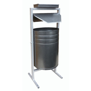 Урна круглая с пепельницей (антик серебро)