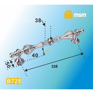 Ручка-скоба MSM B724 PB/SB золото/мат.золото