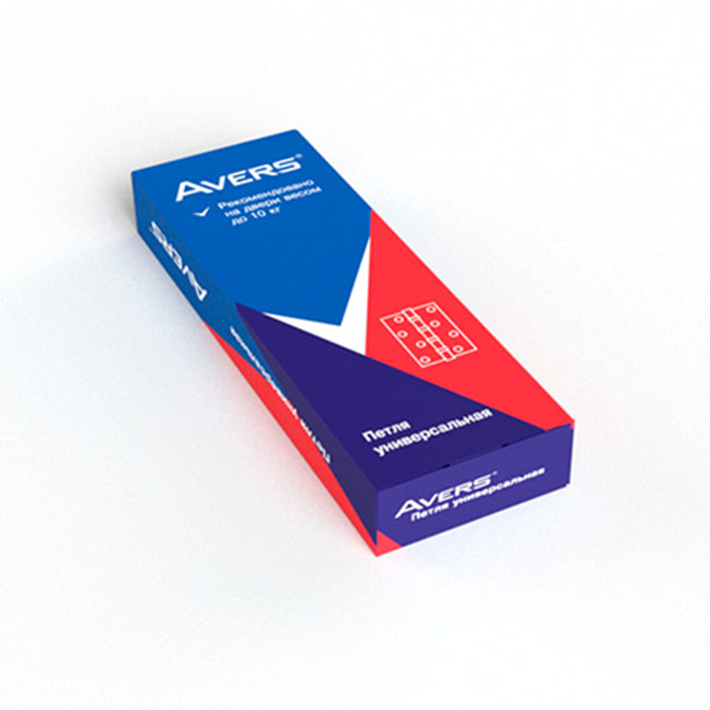 Петля дверная универсальная AVERS 60x40x1,75 NIS никель (1 шт)