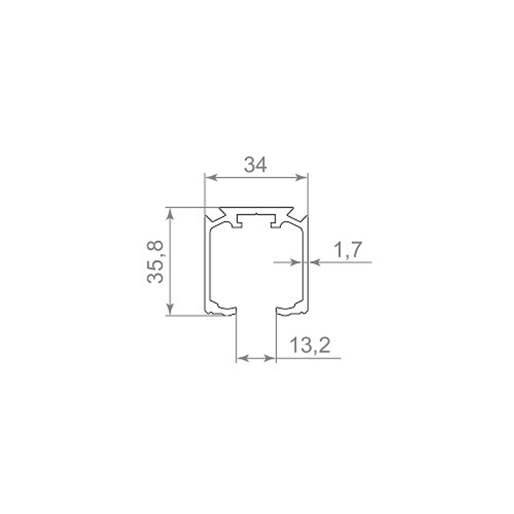 Комплект ARMADILLO Comfort-PRO верх.направ. 80/2,3/2000 и декор.накладка 2м BL (черный) /60539/