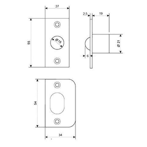 Фиксатор шариковый APECS R-0001 GRF графит