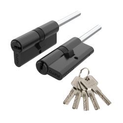 Цилиндровый механизм со штоком PUNTO Z307/100 mm (65+10+25) BL черный 5кл. /63963/