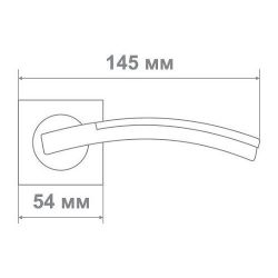 Ручка Медио L09-334 BN/CP черный/хром