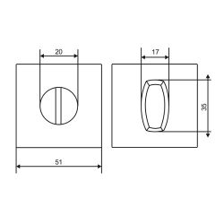 Ручка поворотная ABRISS BK 5005 MBP черный матовый