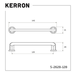 Ручка мебельная S-2628-128 (хром)