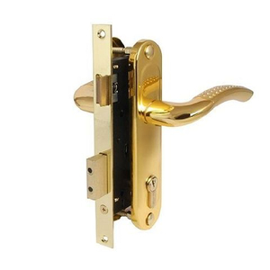 Замок врезной APECS 1227/60 G/GM золото/мат.золото