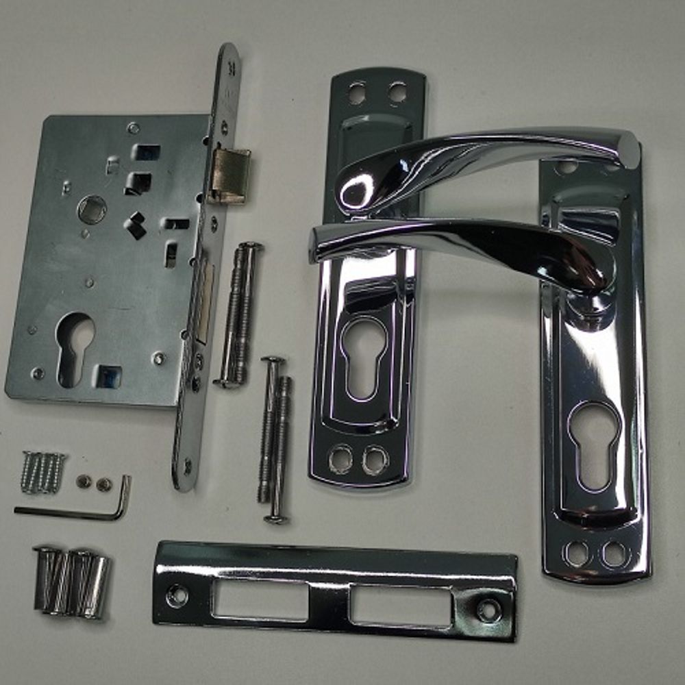 Замок врезной VETTORE 5523-4 CP хром