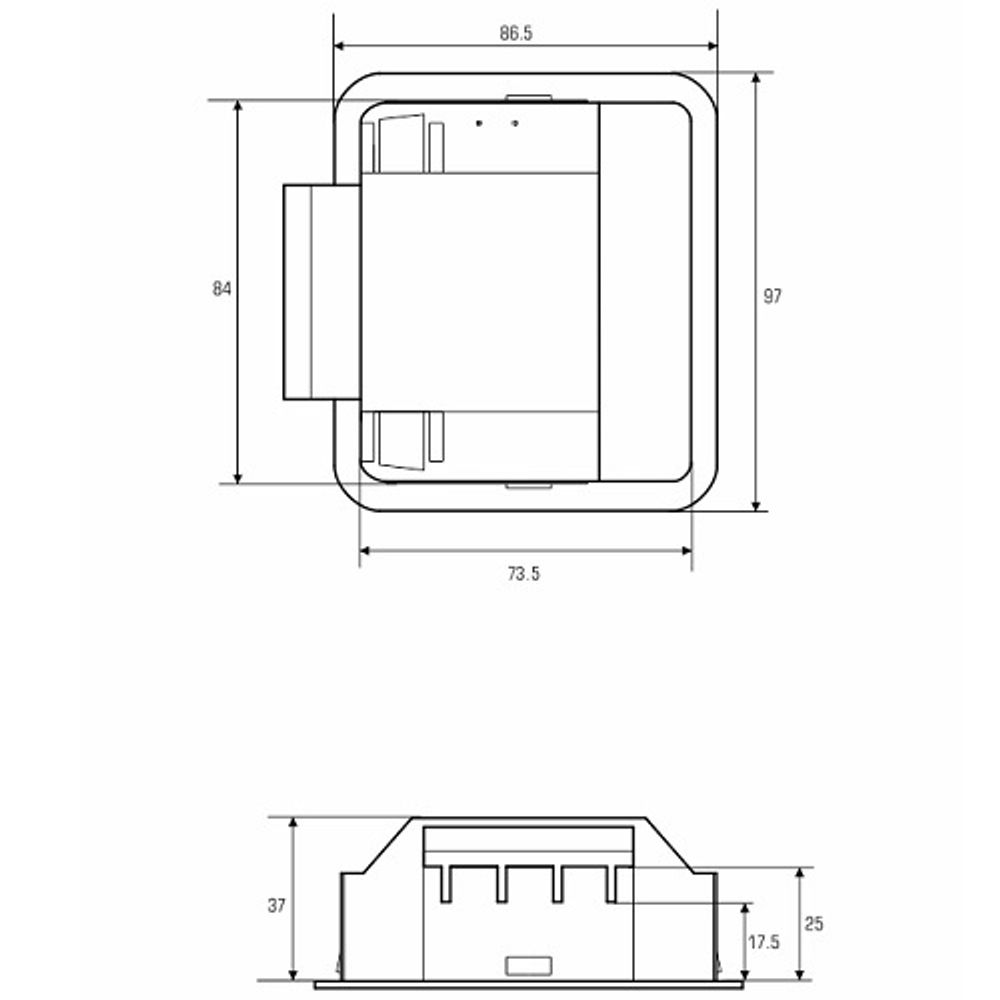 Ручка для пожарного шкафа ШП 73x84