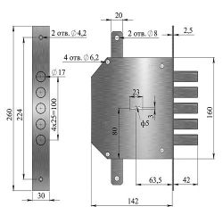 Замок врезной ГЕРИОН Эталон Т