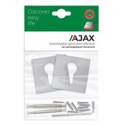Накладка под цилиндр AJAX ET JS SSC-16 сатин.хром /48271/