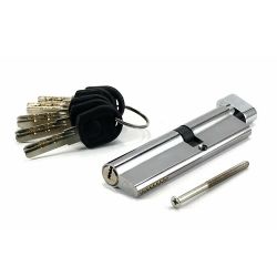 Цилиндровый механизм с вертушкой ЗАМКОФФ 80 (40/40C) хром