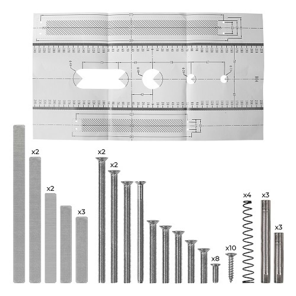 Замок врезной электронный с ручкой KAADAS S500 с отпечатком пальца, черный /47417/