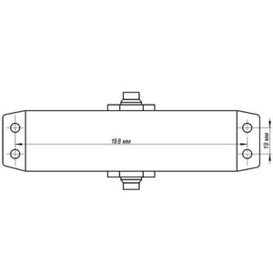 Доводчик дверной NOTEDO DC-120 white белый (100-140 кг)