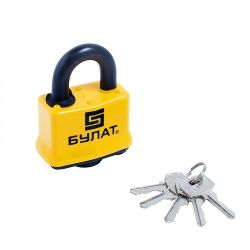 Замок навесной БУЛАТ ВС 0350 всепогодный 5кл. d11mm