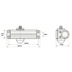 Доводчик ELEMENTIS 604 EN4, белый, с низкотемпературным маслом