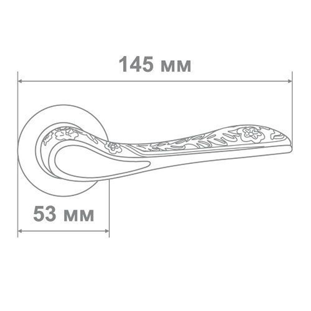 Ручка Медио 285 MABM мат.бронза