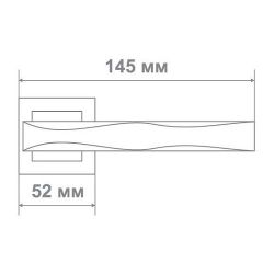 Ручка дверная Leo Z0-02195 SBL мат.черный