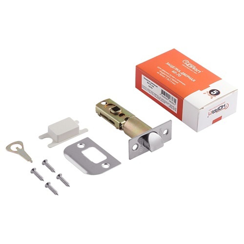 Защелка дверная НОРА-М 60-70 мм (хром) ECO