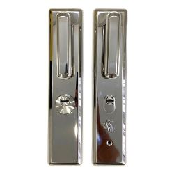 Ручка на китайскую дверь LEKSA 608A-5 хром (универсальная)